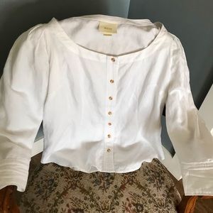 Linen Anthropology blouse